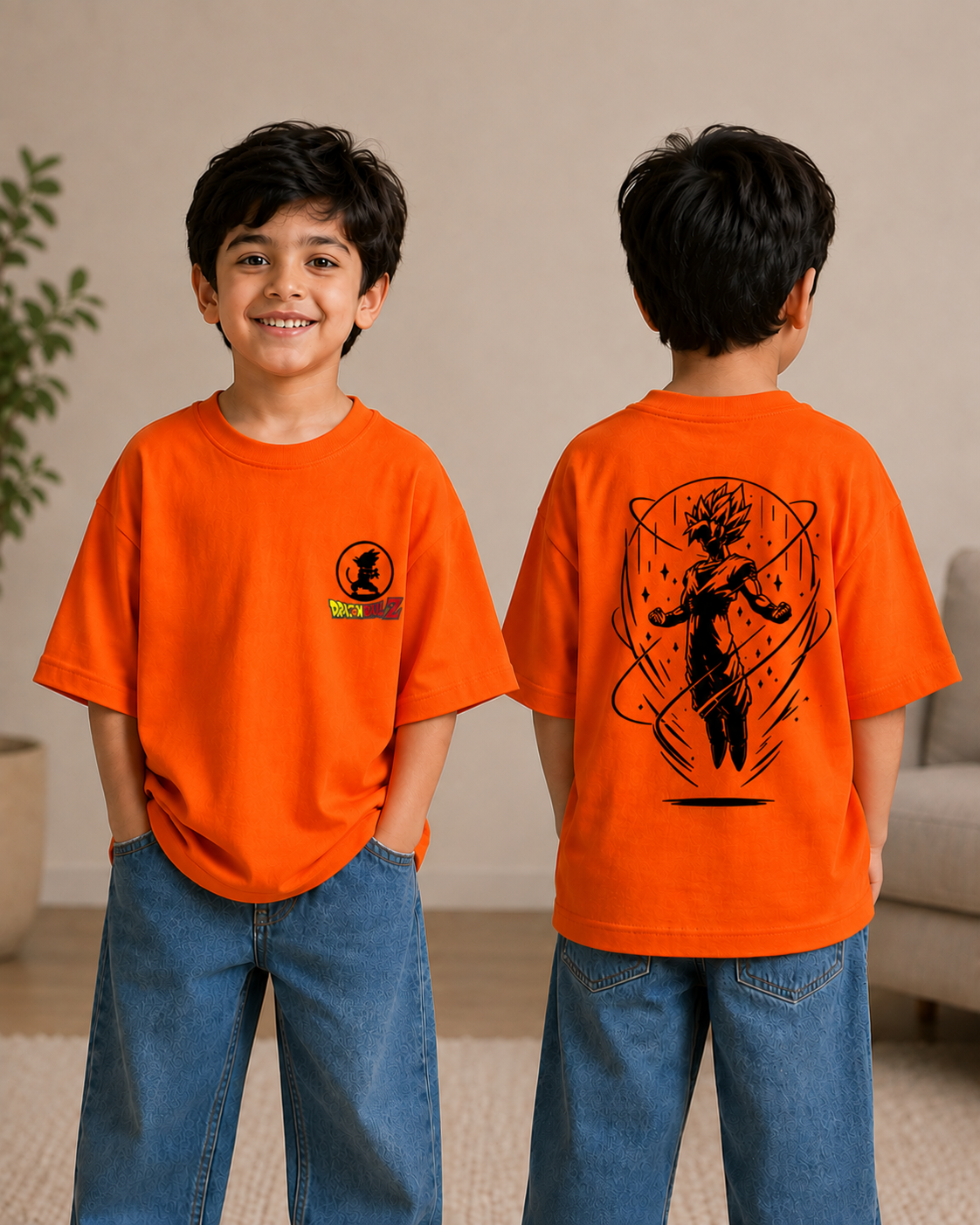 Dragon Ball Z Graphic Oversized T-Shirt