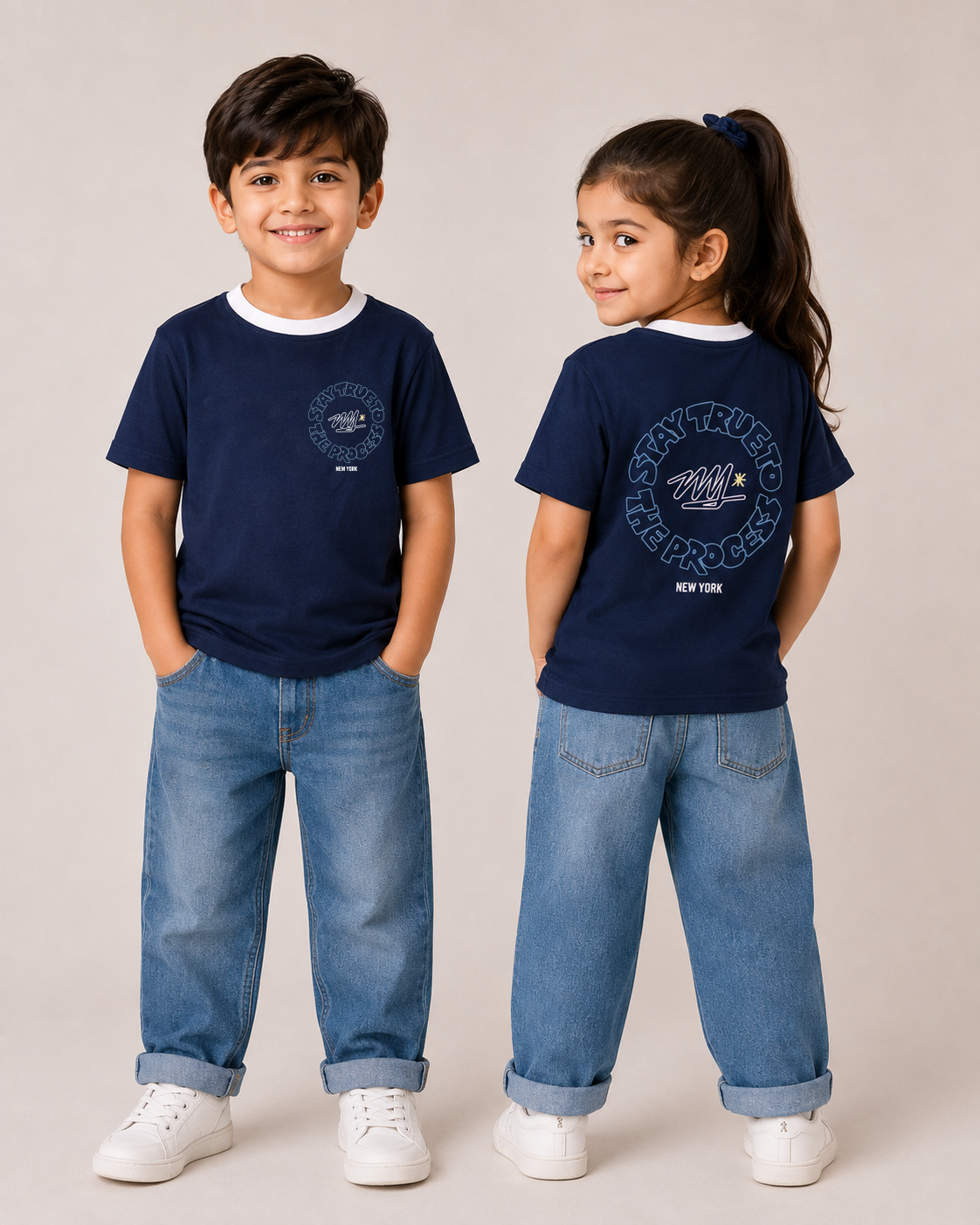 Stay True Graphic Ringer T-Shirt