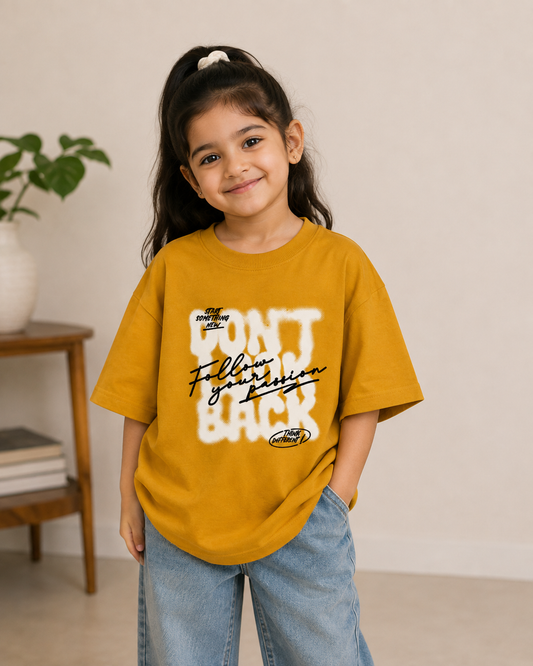 Follow Your Passion Oversized Graphic T-Shirt
