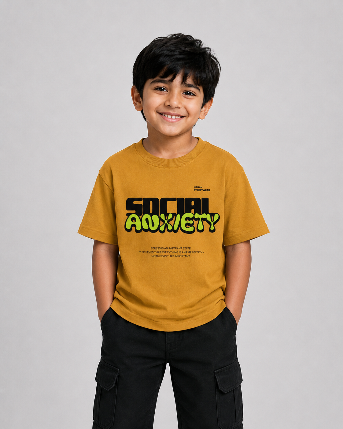 Social Anxiety Graphic Oversize T-Shirt