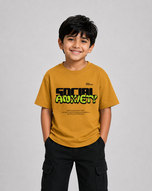 Social Anxiety Graphic Oversize T-Shirt