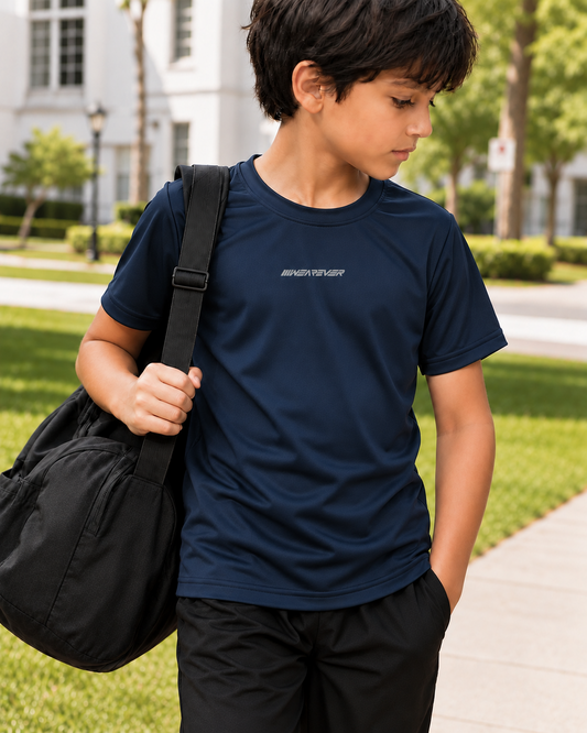 Kids Active Tee – Midnight Blue