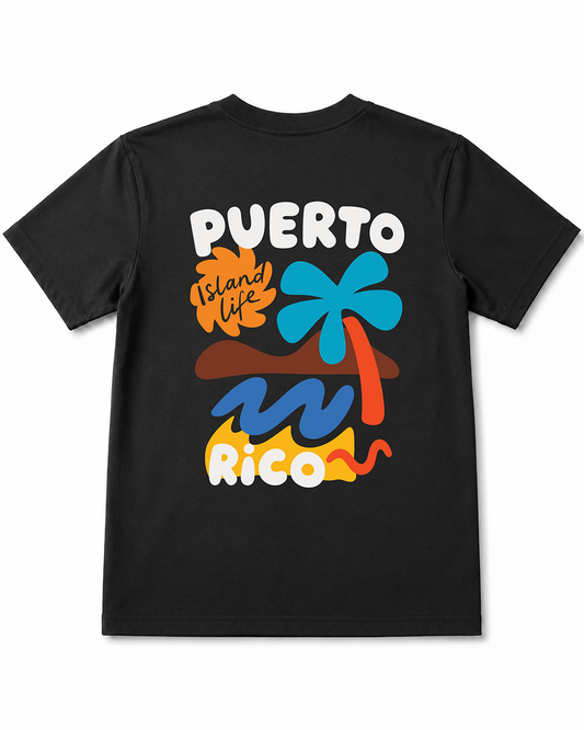 Puerto Rico Island Life Graphic T-Shirt