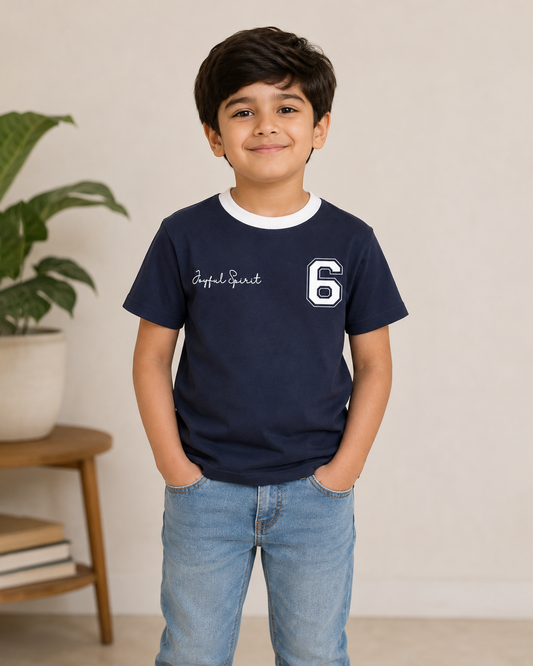 Joyful Spirit 6 Graphic Ringer T-Shirt