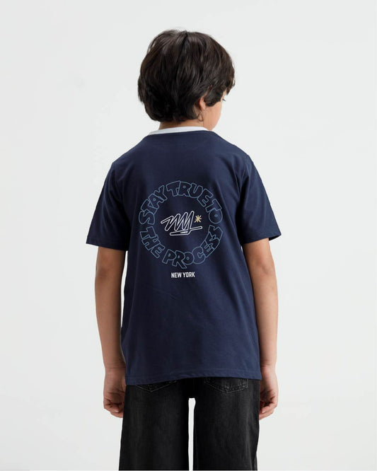 Stay True Graphic Ringer T-Shirt