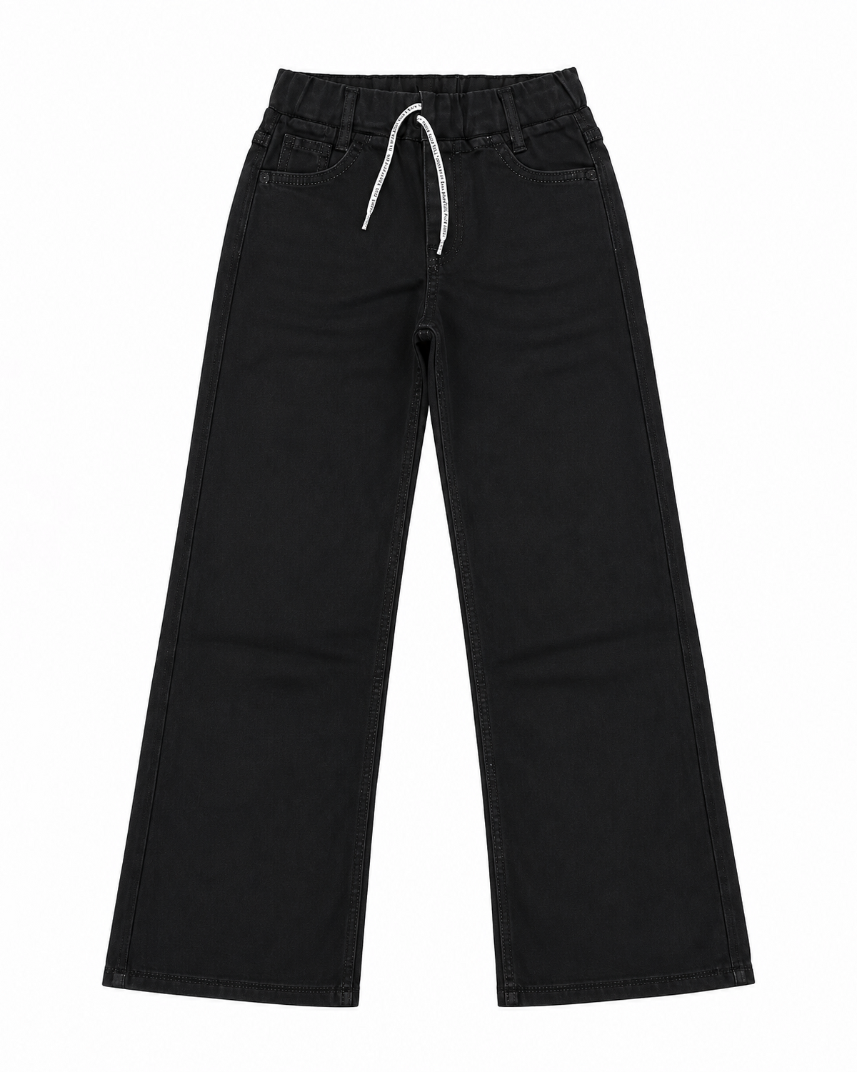 Black Wide Leg Denim Jeans