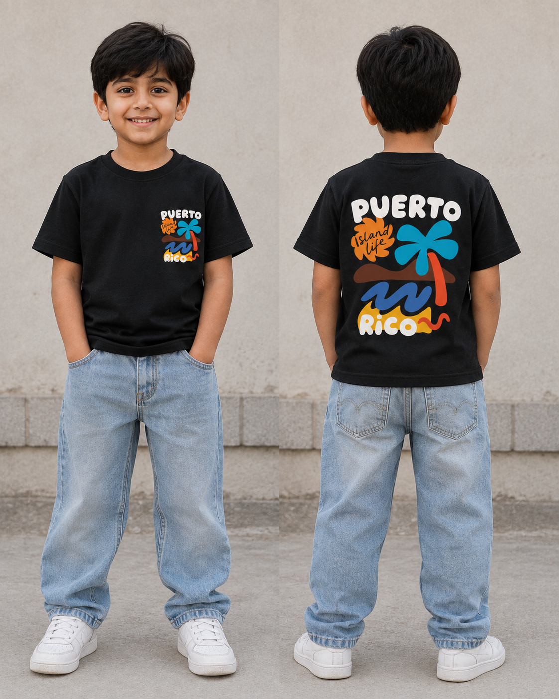 Puerto Rico Island Life Graphic T-Shirt