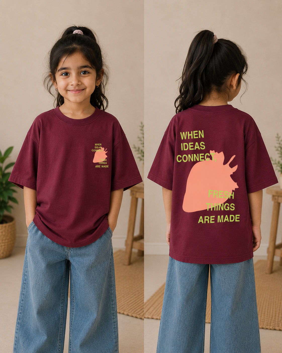 Fresh Ideas Graphic Oversize T-Shirt