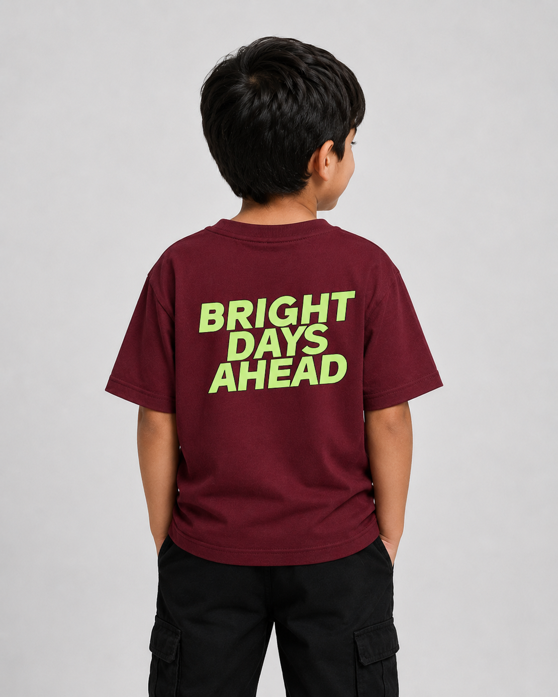 Bright Days Ahead Kids Graphic Overize T-Shirt