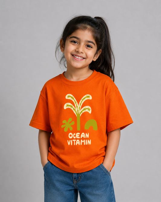 Ocean Vitamin Graphic Oversize T-Shirt