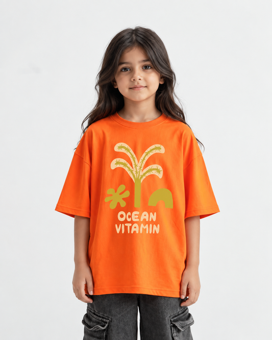Ocean Vitamin Graphic Oversize T-Shirt