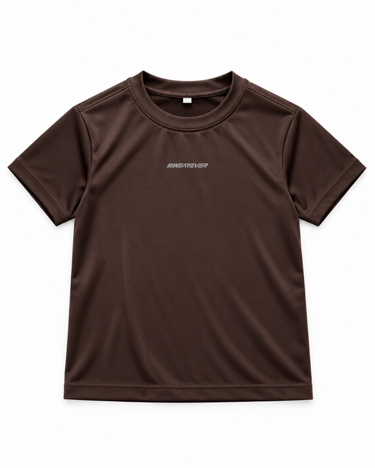 Kids Active Tee – Chocolate Brown