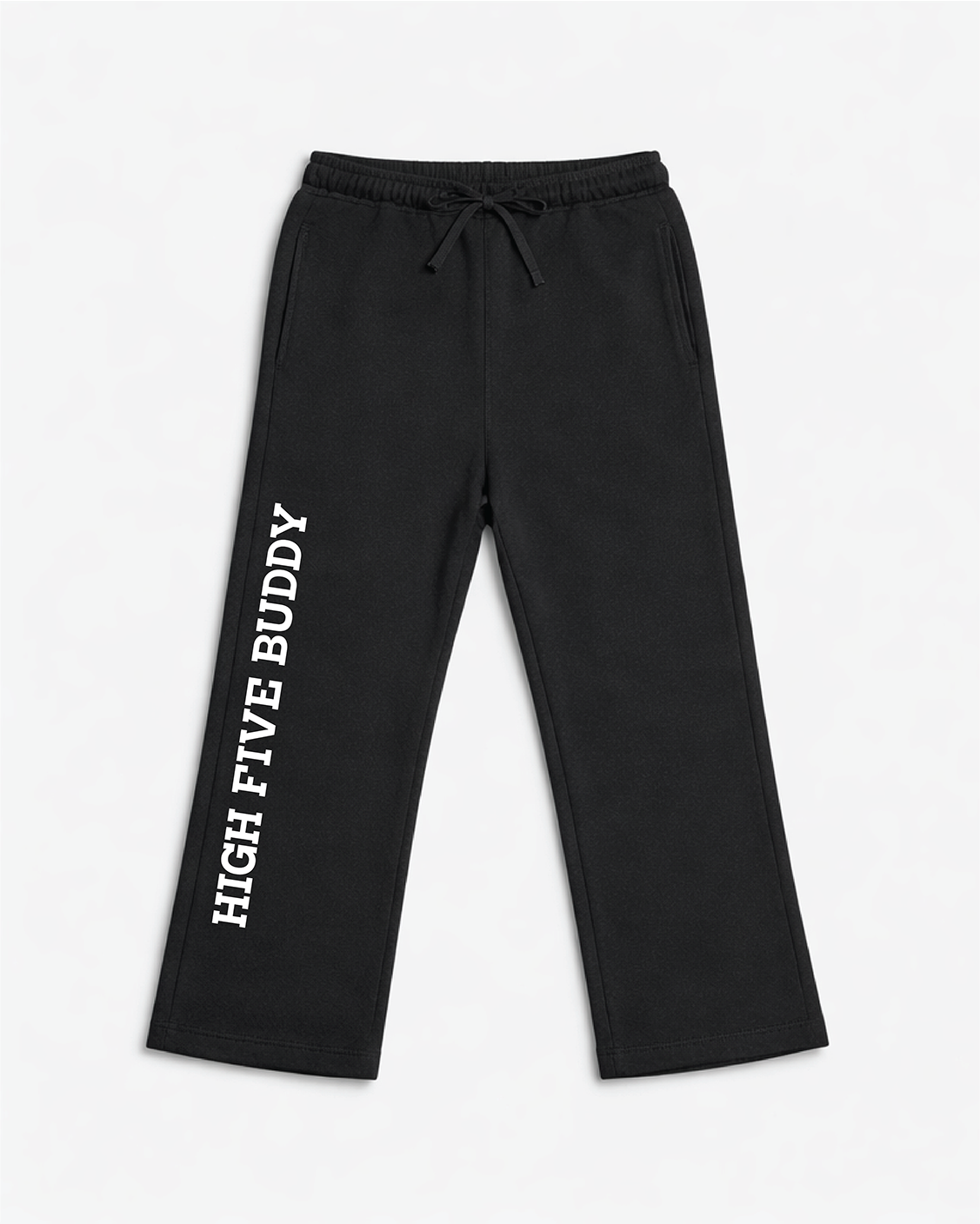 High Five Buddy Black Relaxed Fit Trousers