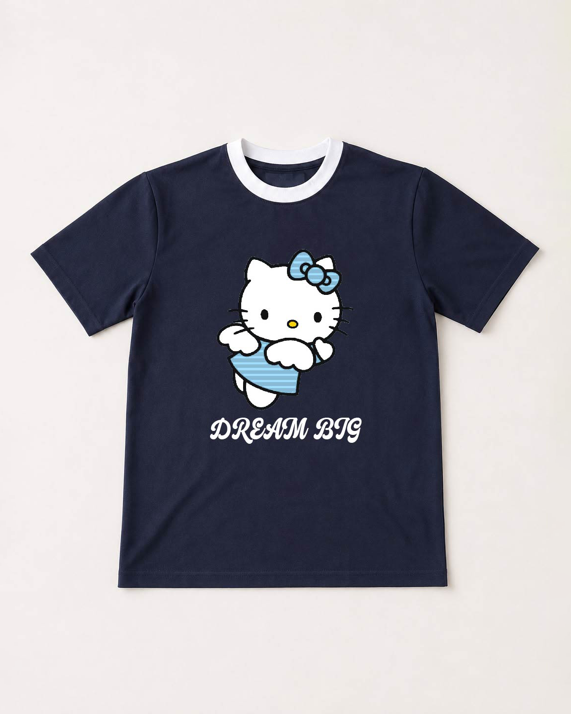 Dream Big Kitty Ringer T-Shirt