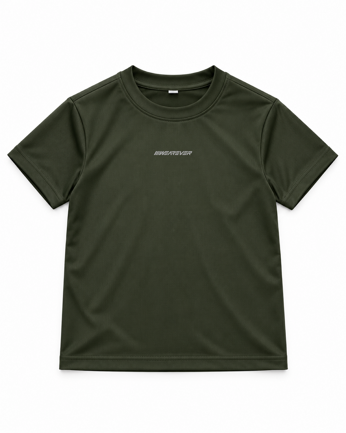 Kids Active Tee – Olive Green