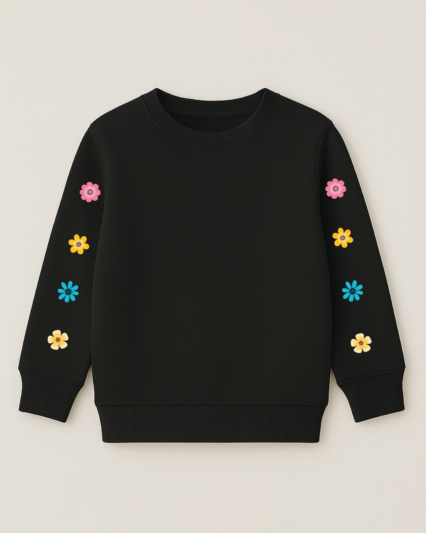 Flower Sleeve Sweatshirt