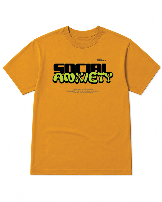 Social Anxiety Graphic Oversize T-Shirt