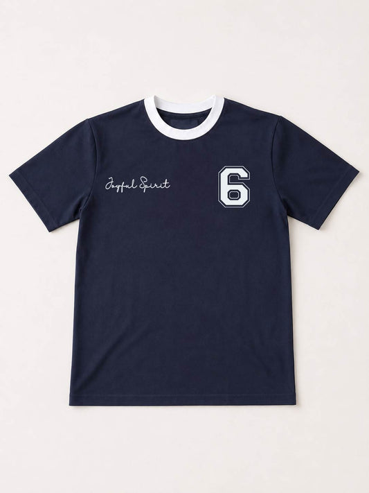 Joyful Spirit 6 Graphic Ringer T-Shirt