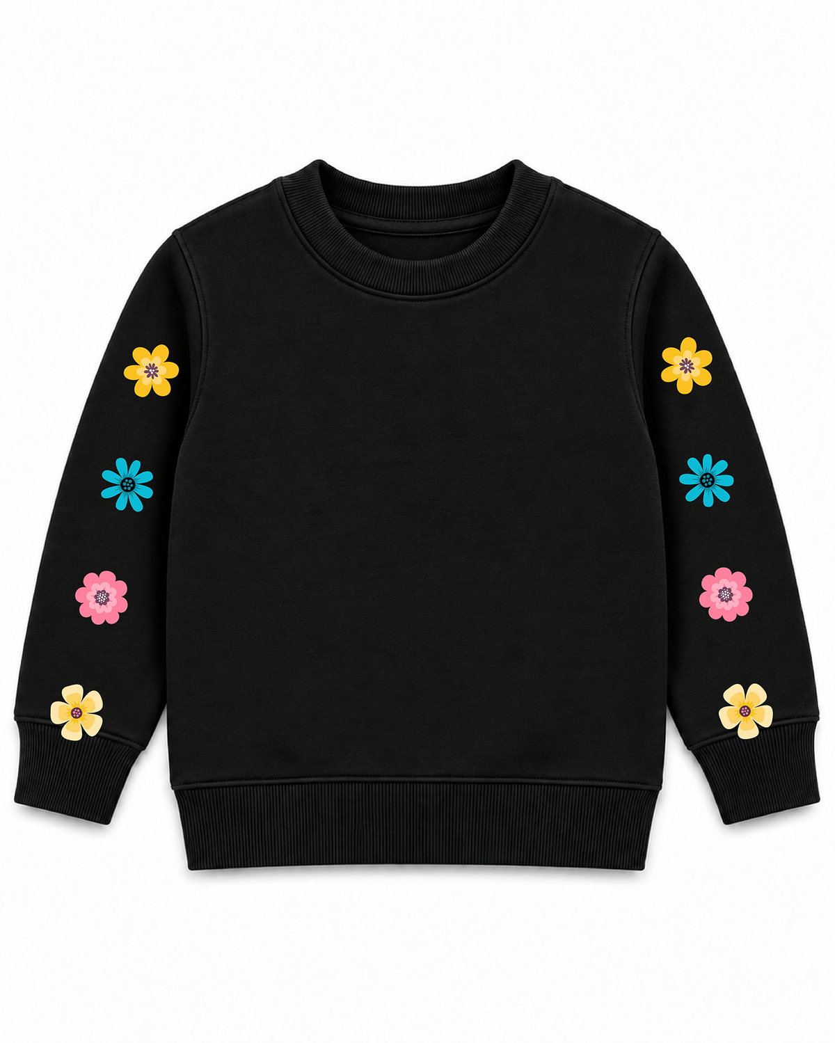Flower Sleeve Sweatshirt