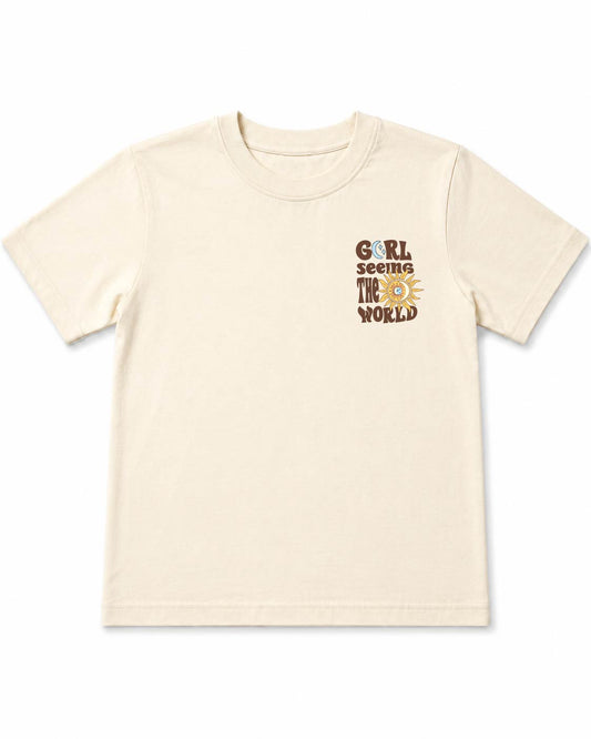 Girl Seeing The World Graphic T-Shirt