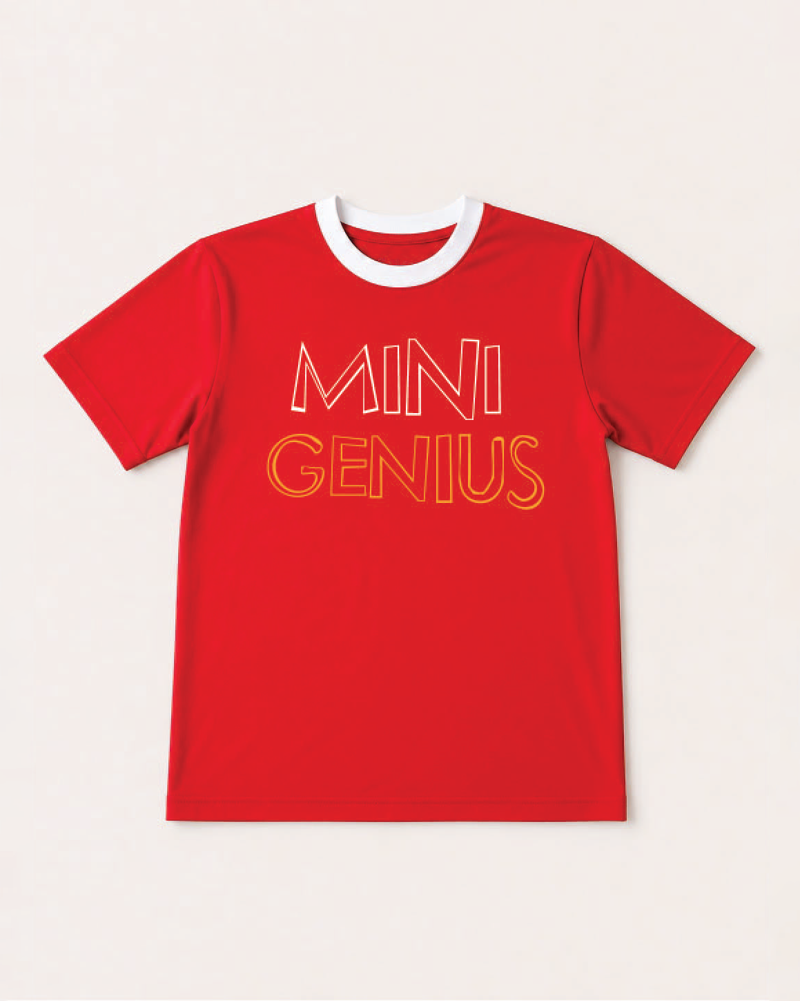 Mini Genius Graphic Ringer T-Shirt