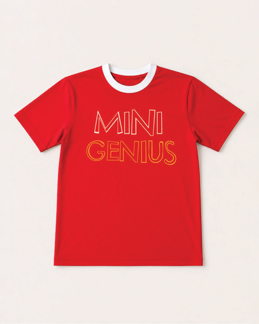 Mini Genius Graphic Ringer T-Shirt