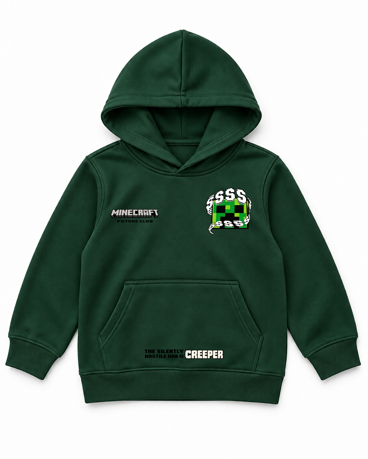 Minecraft Creeper Graphic- Kid Hoodie