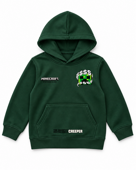 Minecraft Creeper Graphic- Kid Hoodie