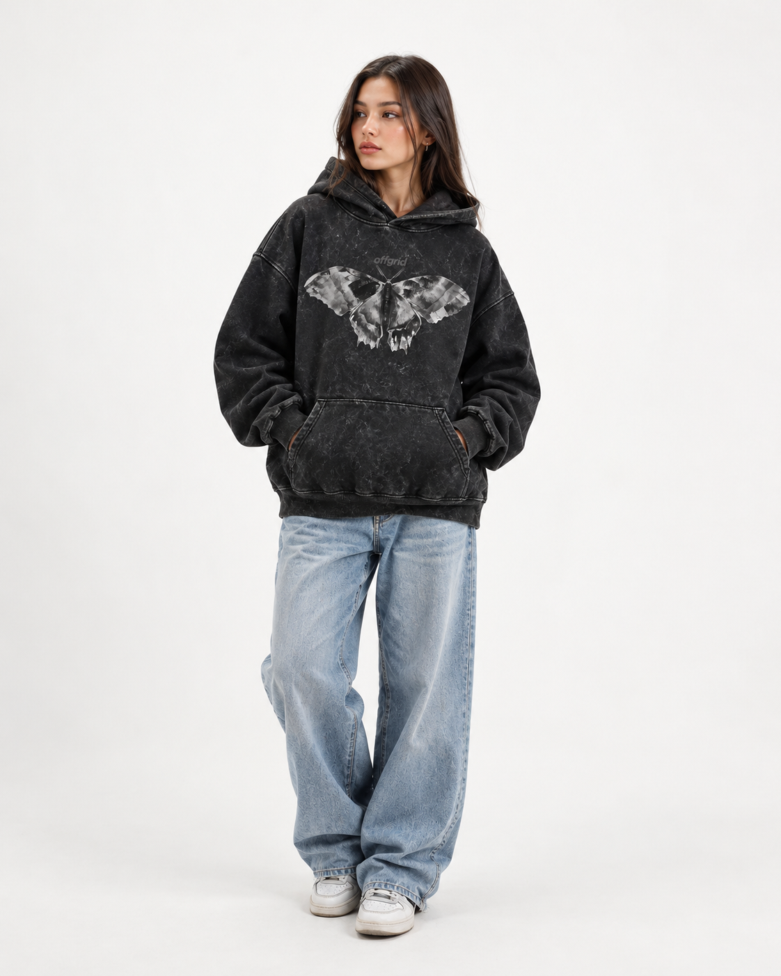 OFFGRID – Acid Wash Oversized Hoodie
