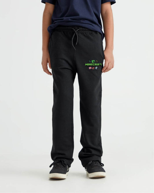 Minecraft Black Relaxed Fit Trousers