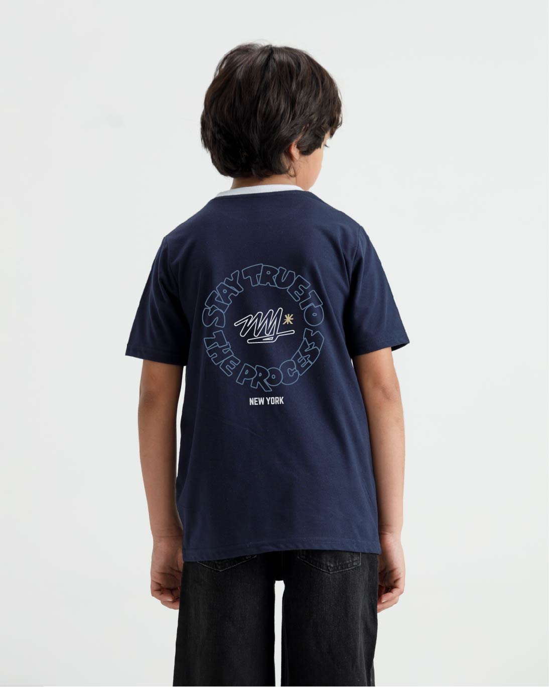 Stay True Graphic Ringer T-Shirt