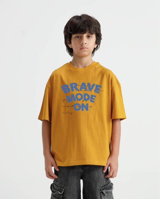 Brave Mode Graphic Oversize T-Shirt
