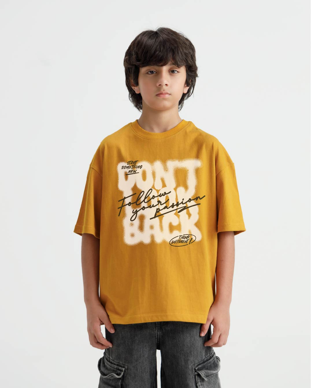 Follow Your Passion Oversized Graphic T-Shirt