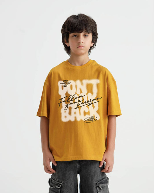 Follow Your Passion Oversized Graphic T-Shirt