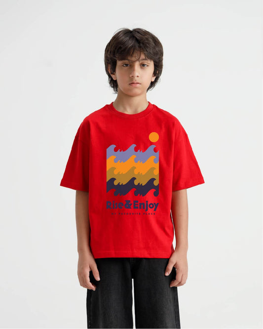 Rise And Enjoy Graphic Oversize T-Shirt