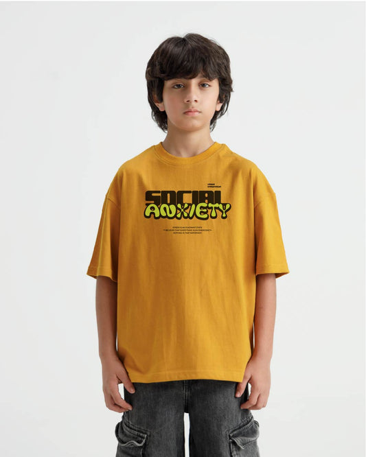 Social Anxiety Graphic Oversize T-Shirt