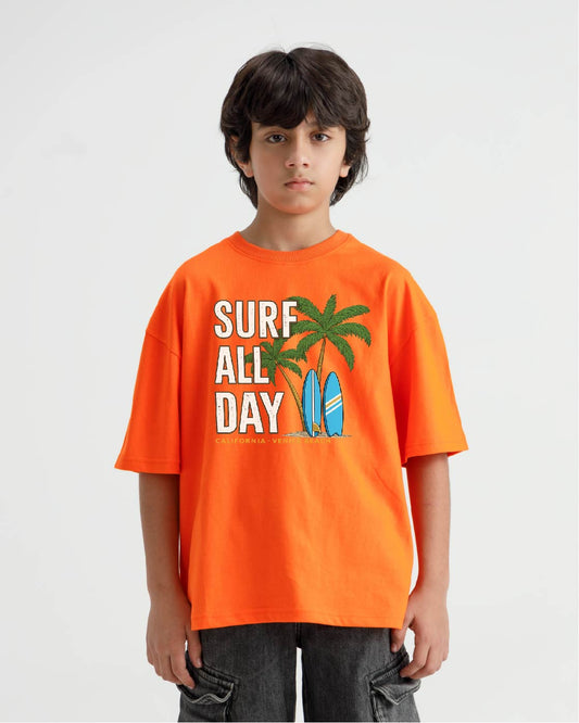 Surf All Day Graphic Oversize T-Shirt